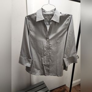 NWT Gray Button Down